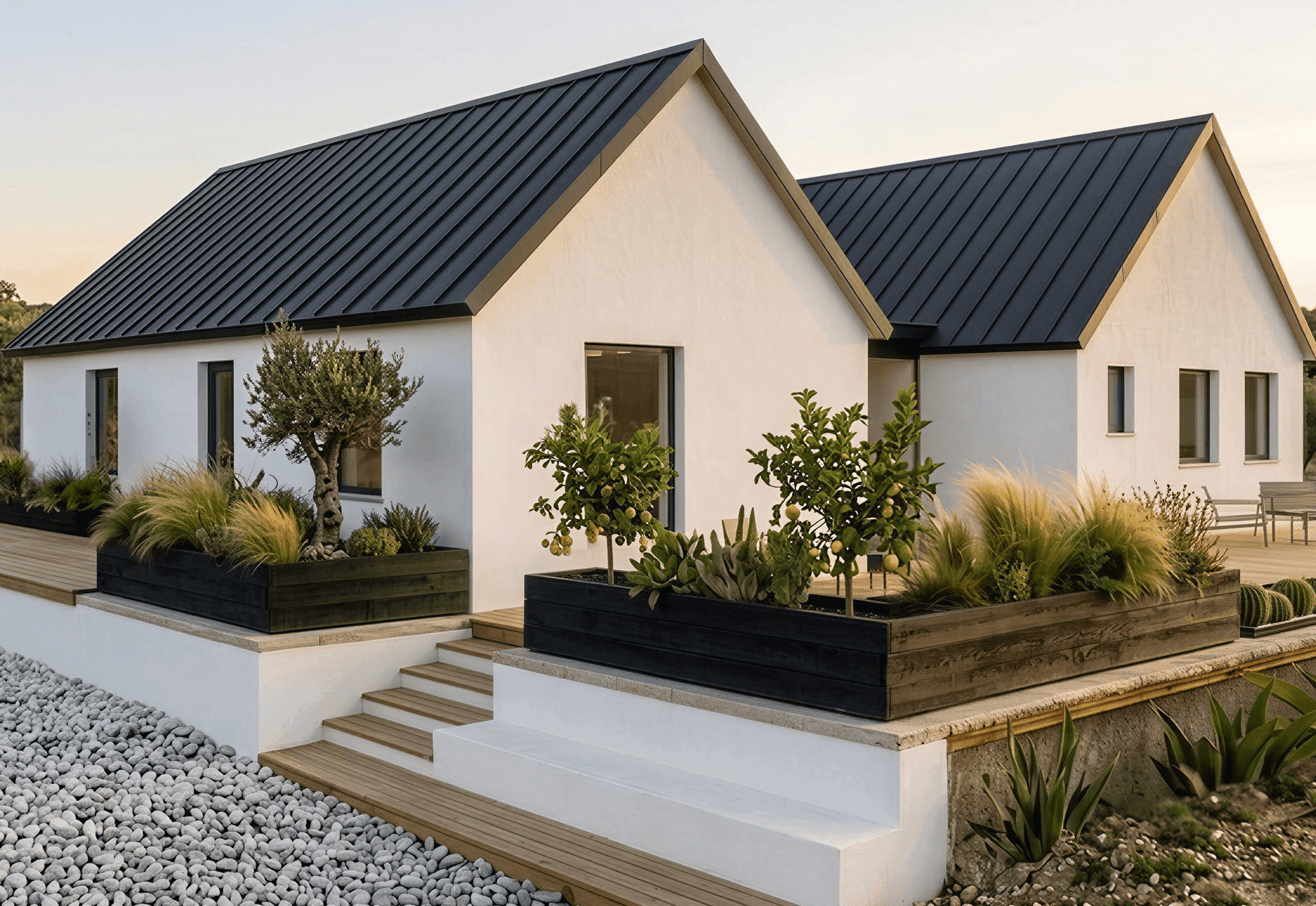 Luxury timber custom home  with contemporary nordic design