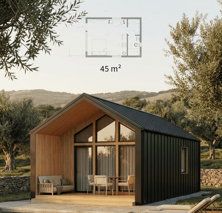 scandinavian-inspired barn house in Portugal